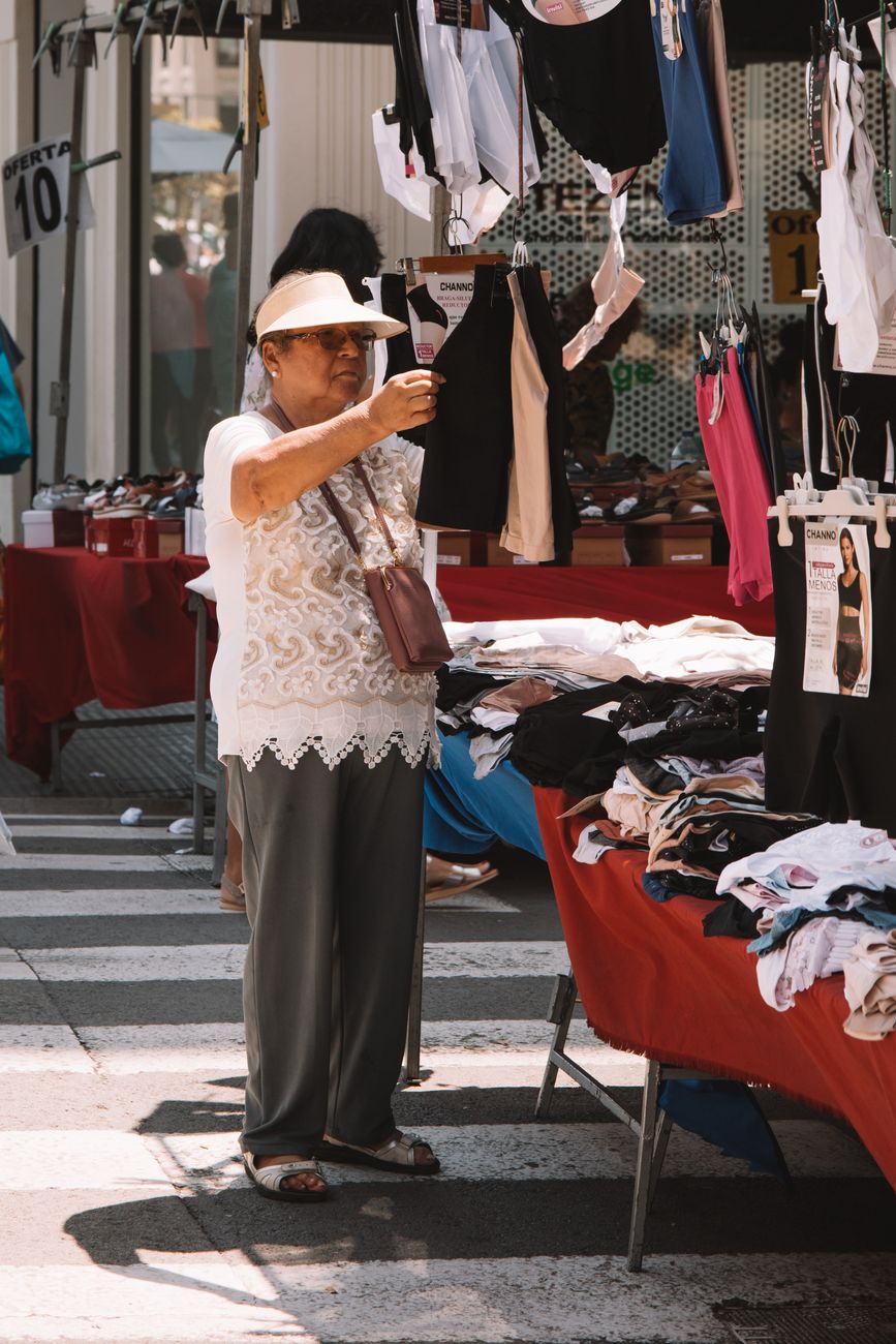 Comerciantes en el mercado