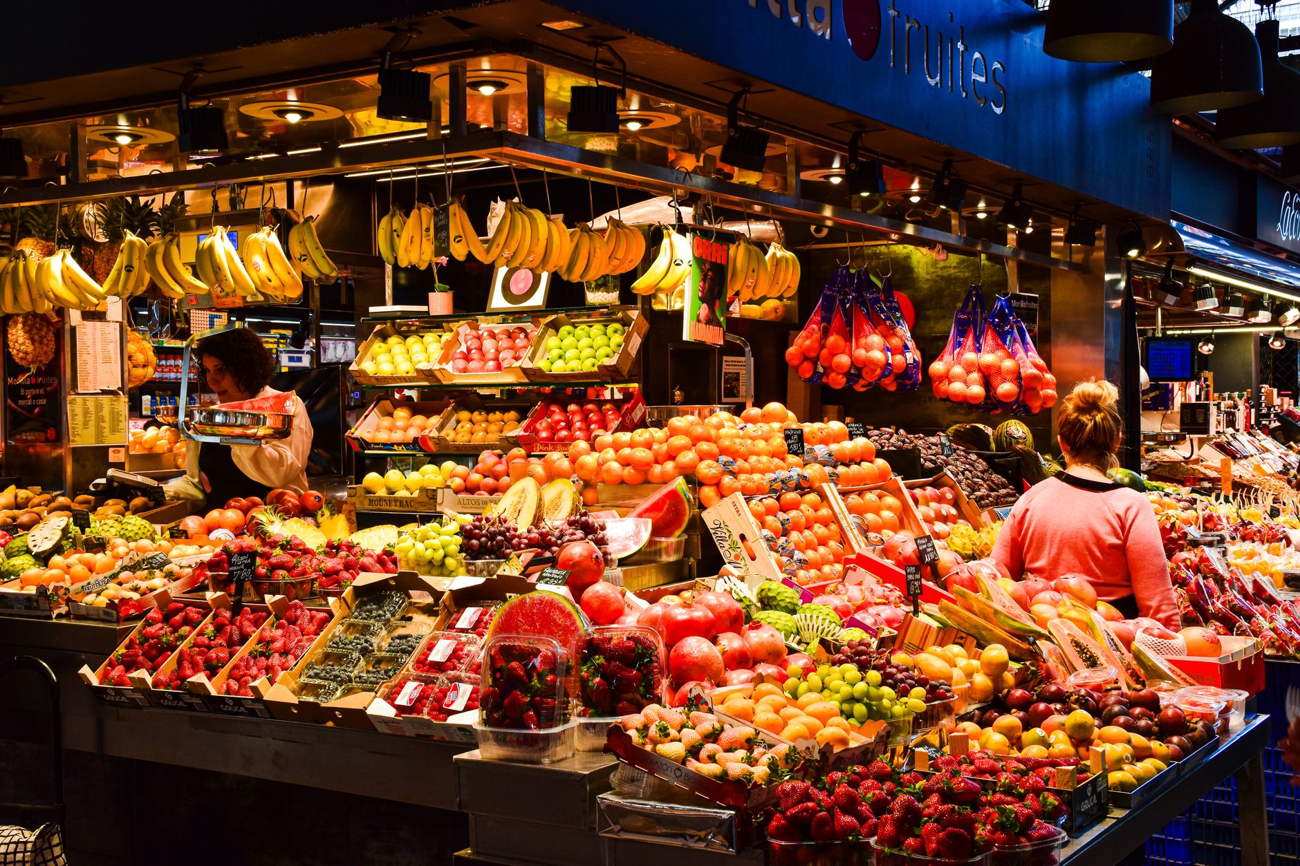 Comerciantes no seu posto
